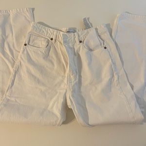 Zara white denim high waisted women’s size US 8